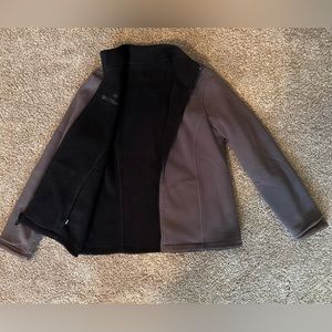 Reversible Ruff Hewn zipper jacket.  Zipper pockets on the black side.